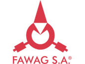 Logo marki FAWAG — producent wag i kas fiskalnych